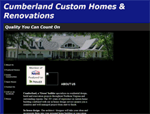 Tablet Screenshot of cumberlandcustomhomes.com